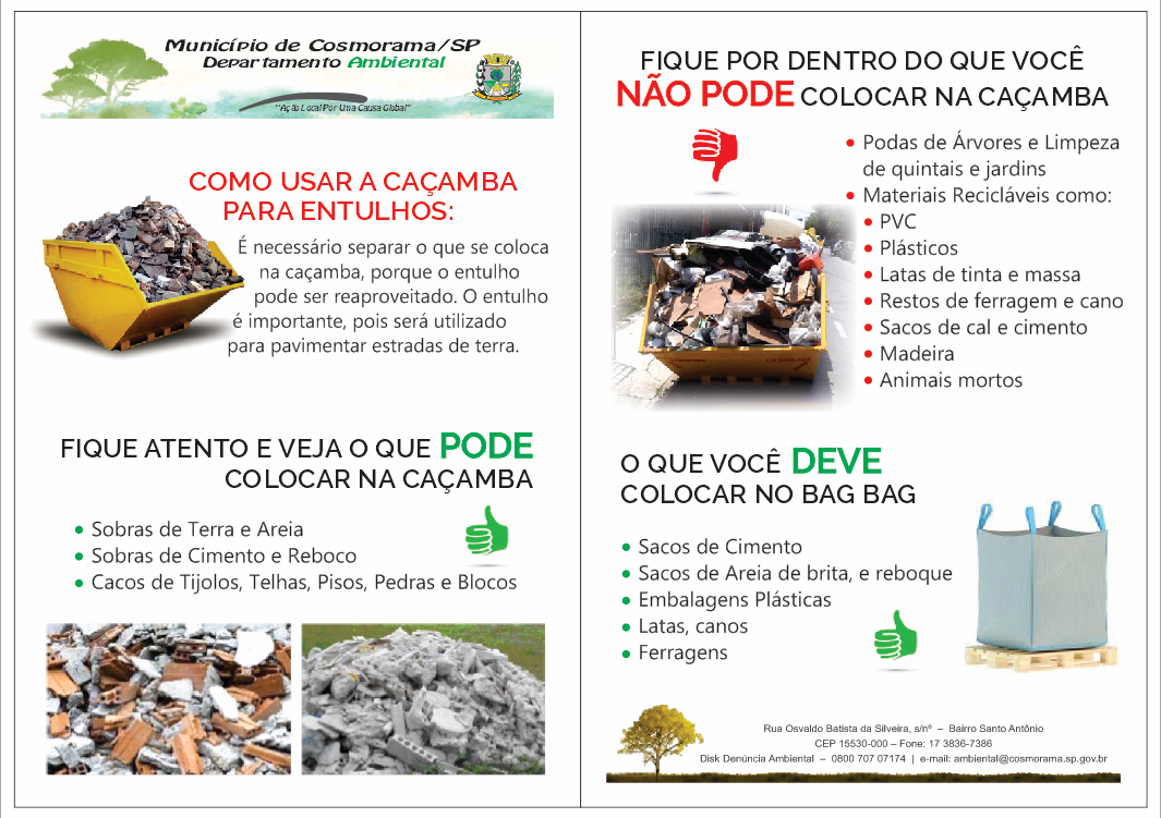  Descarte Correto de Residuos Construção Civil - RCC